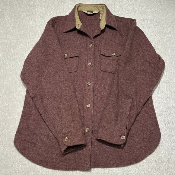 Vintage Woolrich Shirt Men's Button- Down Long Sleeve - Picture 1 of 12